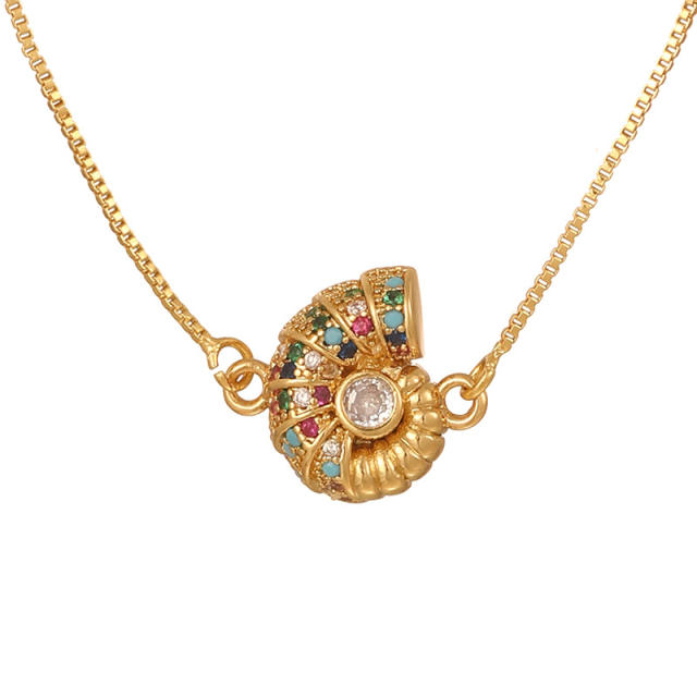 Popular Rotatable Butterfly Pendant Full of Zircon Colored Diamonds Real Gold Electroplated pendant Necklace