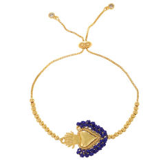 Seaside bracelet Rice Beads Sacred Heart Pendant Bracelet