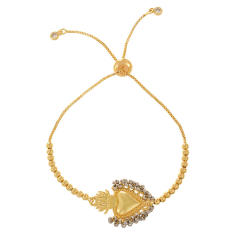 Seaside bracelet Rice Beads Sacred Heart Pendant Bracelet