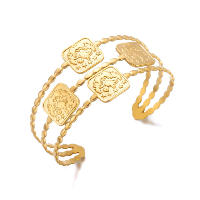 Stainless Steel Bracelet Women's High-End Bracelet 18K Gold Titanium Steel Jewelry Non-Fading Jewelry