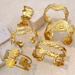 Stainless Steel Bracelet Women's High-End Bracelet 18K Gold Titanium Steel Jewelry Non-Fading Jewelry