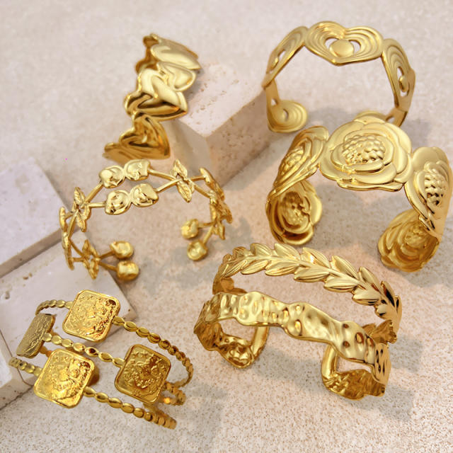 Stainless Steel Bracelet Women's High-End Bracelet 18K Gold Titanium Steel Jewelry Non-Fading Jewelry