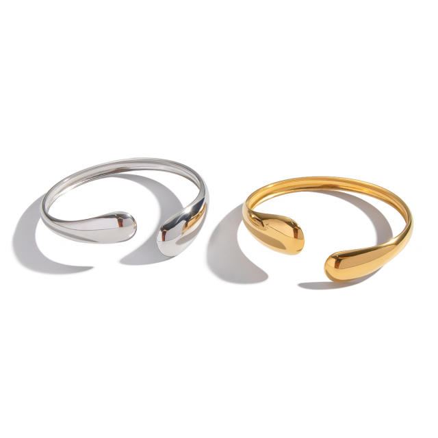 New Stainless Steel Bracelet Geometric Design Photosensitive Surface Bracelet