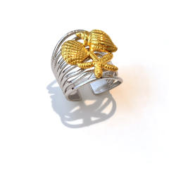 18KG unique design mix color stainless steel rings