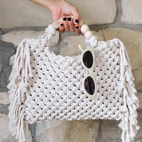 Woven Women's Crossbody Mini Bag Phone Bag Wristlet Coin Purse Summer corchet bag