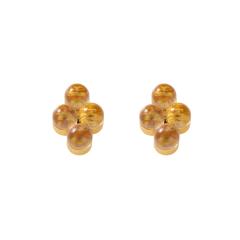 304 stainless steel earrings colorful diamond cross studs earrings