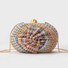 New Style Single Shoulder Crossbody Bag Straw Woven Bag purse bag evening bag