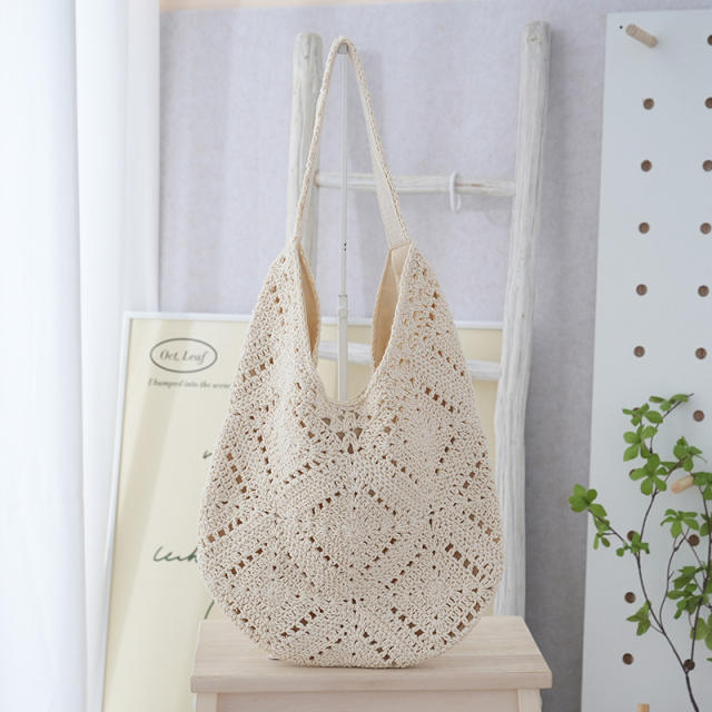 Lightweight Woven Bag for Going Out Large-Capacity Woven Women's Bag beach bag