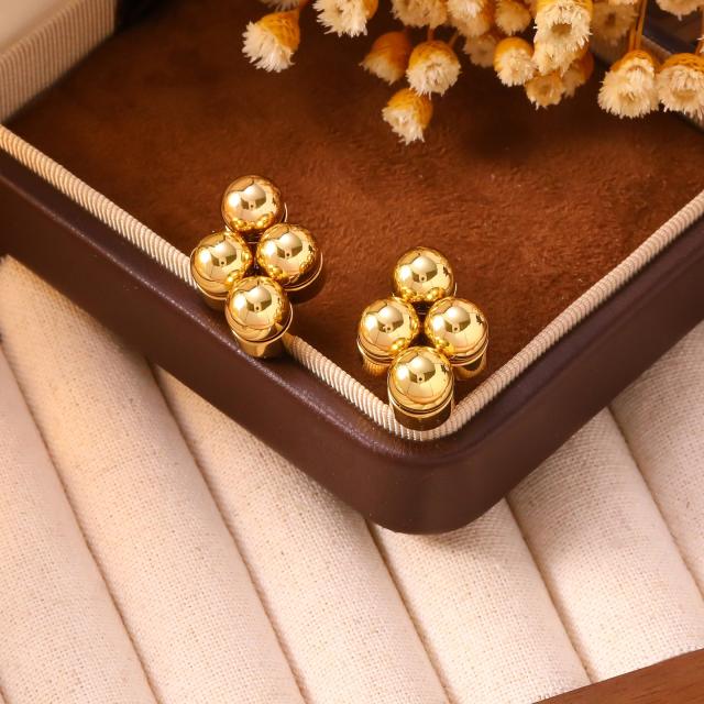 304 stainless steel earrings colorful diamond cross studs earrings