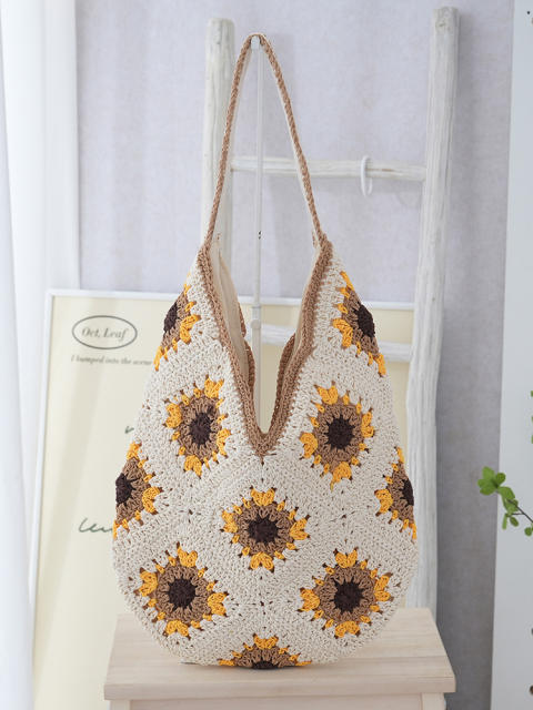 Lightweight Woven Bag for Going Out Large-Capacity Woven Women's Bag beach bag