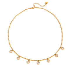 Love Zircon Necklace Light Luxury stainless Steel necklace