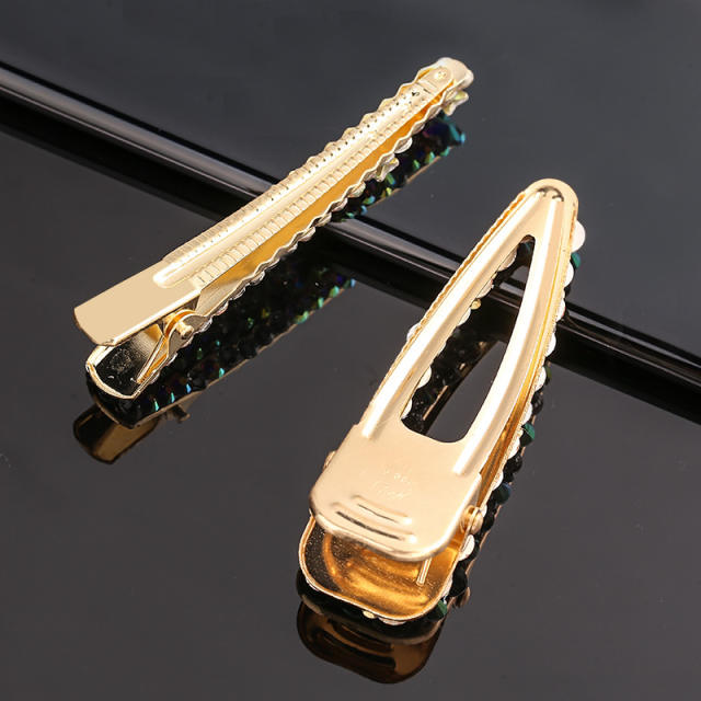 Simple Duckbill Clip Diamond-Encrusted Hairpin duckbill hair clips