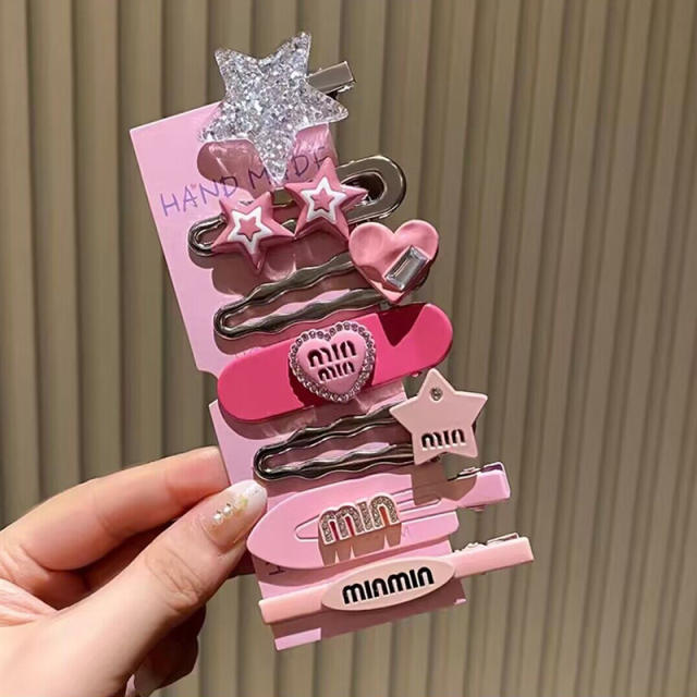 Korean ins Love Hairpin Set Adult hair clips set