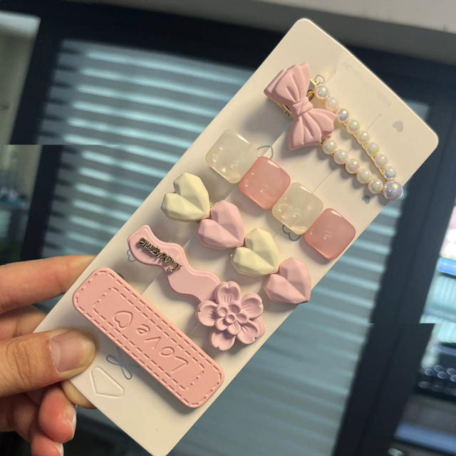 Korean ins Love Hairpin Set Adult hair clips set
