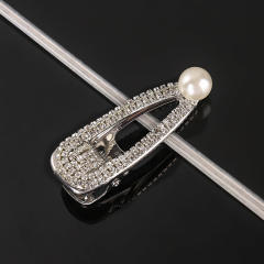 Korean fashion full diamond hollow out duckbill hair clips