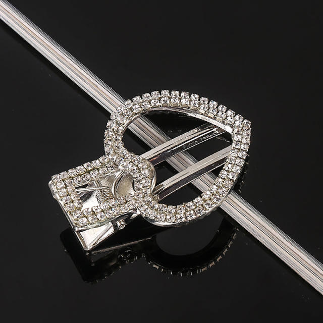 Korean fashion full diamond hollow out duckbill hair clips