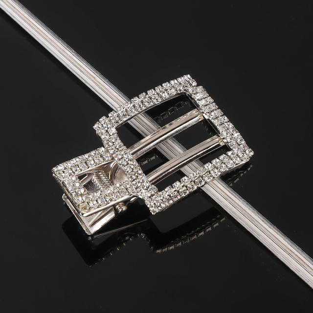 Korean fashion full diamond hollow out duckbill hair clips