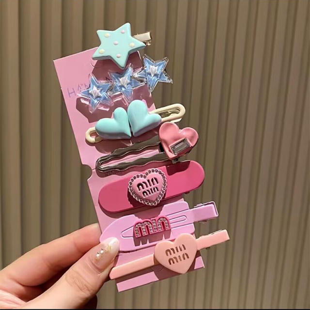 Korean ins Love Hairpin Set Adult hair clips set