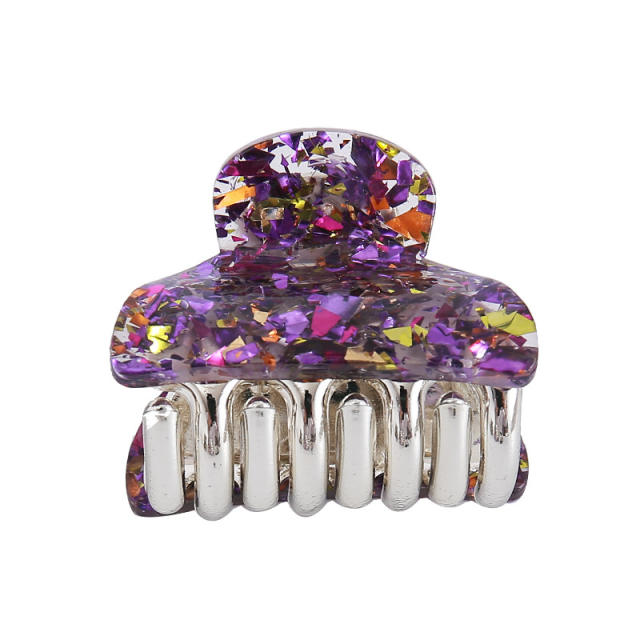 Fashion Small Acrylic Geometric Colorful Hairpin small hair claw clips