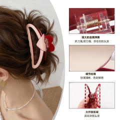 Valentine's Day Heart Contrast Color Clip Women's hair claw clips