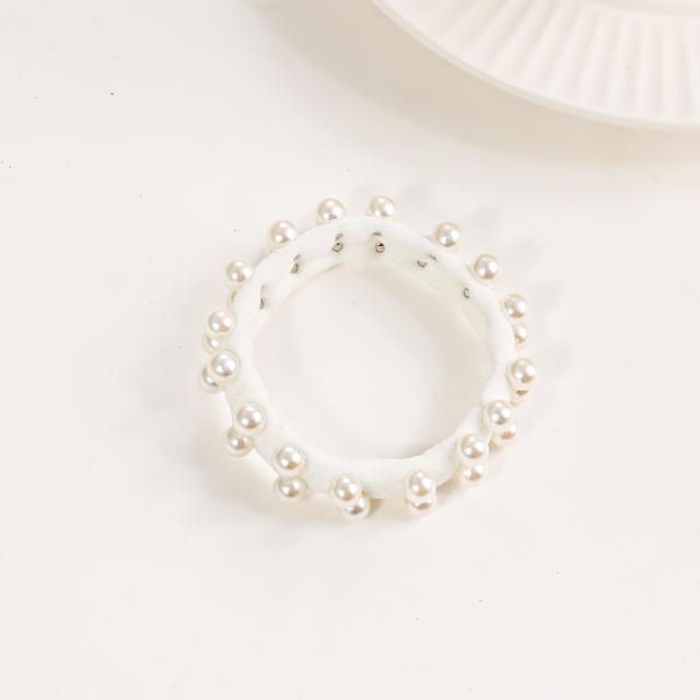 Elegant Small Fragrance Pearl Hair Tie Simple Hair Rope