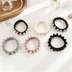 Elegant Small Fragrance Pearl Hair Tie Simple Hair Rope