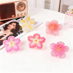 Sweet Plum Blossom Clip Fairy Flower Hairpin hair claw clips