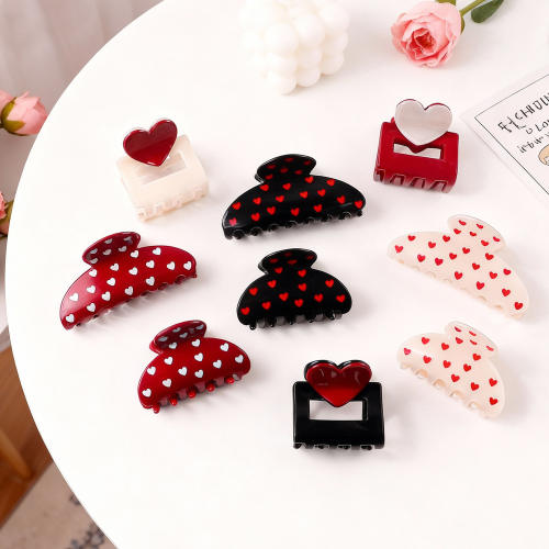 Valentine's Day Heart Hairpin Women's hair claw clips