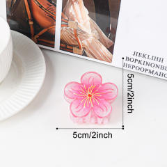 Sweet Plum Blossom Clip Fairy Flower Hairpin hair claw clips