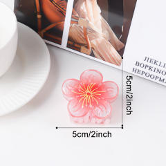 Sweet Plum Blossom Clip Fairy Flower Hairpin hair claw clips