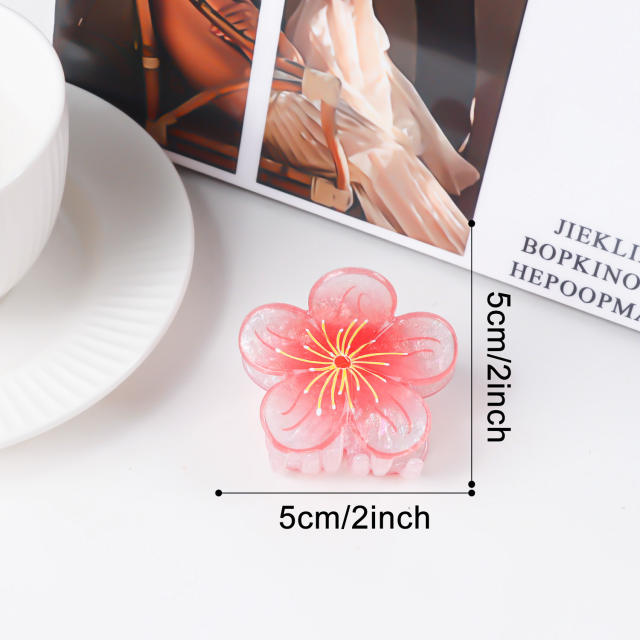 Sweet Plum Blossom Clip Fairy Flower Hairpin hair claw clips
