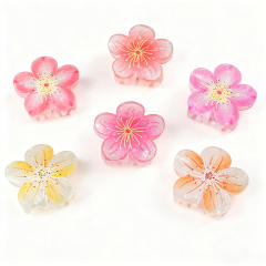 Sweet Plum Blossom Clip Fairy Flower Hairpin hair claw clips