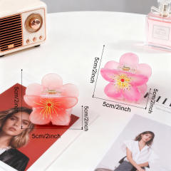 Sweet Plum Blossom Clip Fairy Flower Hairpin hair claw clips