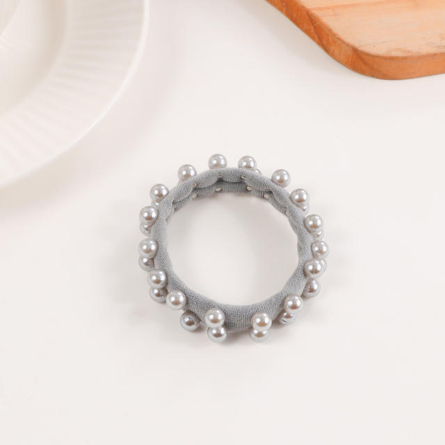 Elegant Small Fragrance Pearl Hair Tie Simple Hair Rope
