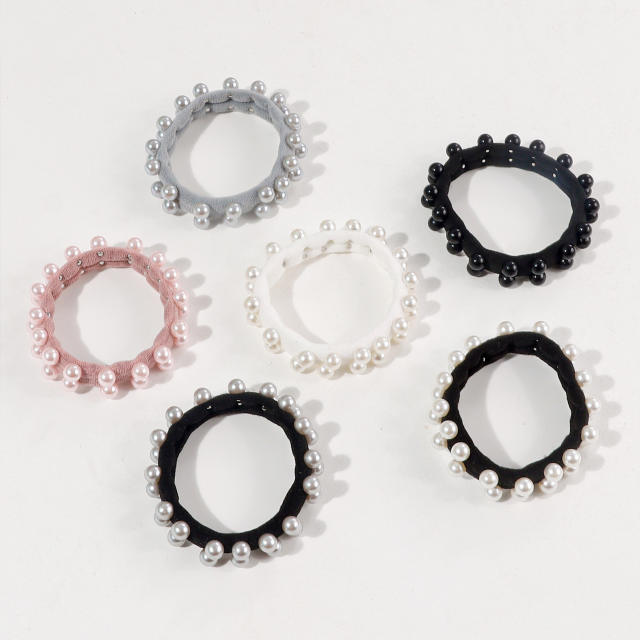 Elegant Small Fragrance Pearl Hair Tie Simple Hair Rope
