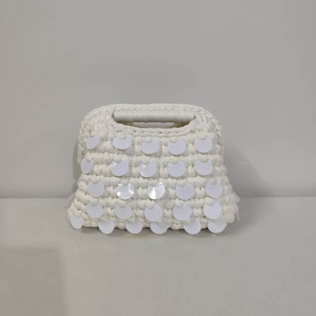 New Autum Style Pure Hand-Woven Multi-Color Sequin Clutch Bag corchet bag