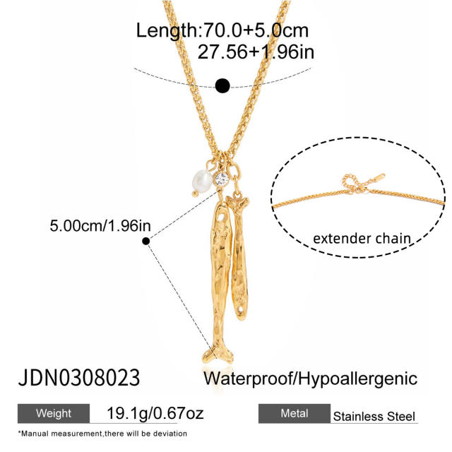 18KG stainless steel necklace fish pendant necklace holiday necklace