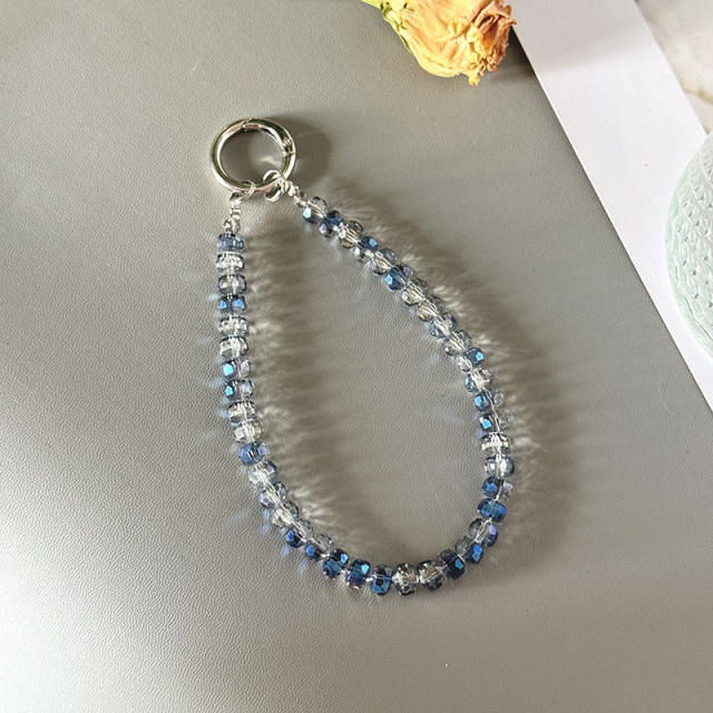 Double-layer Wheel Crystal Mobile Phone Chain Anti-lost Mobile Phone Lanyard
