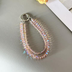 Double-layer Wheel Crystal Mobile Phone Chain Anti-lost Mobile Phone Lanyard