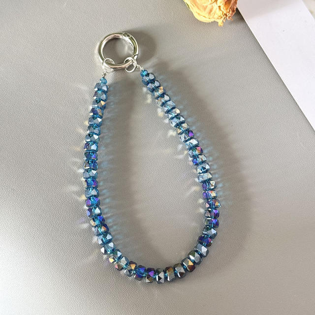 Double-layer Wheel Crystal Mobile Phone Chain Anti-lost Mobile Phone Lanyard