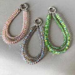 Double-layer Wheel Crystal Mobile Phone Chain Anti-lost Mobile Phone Lanyard