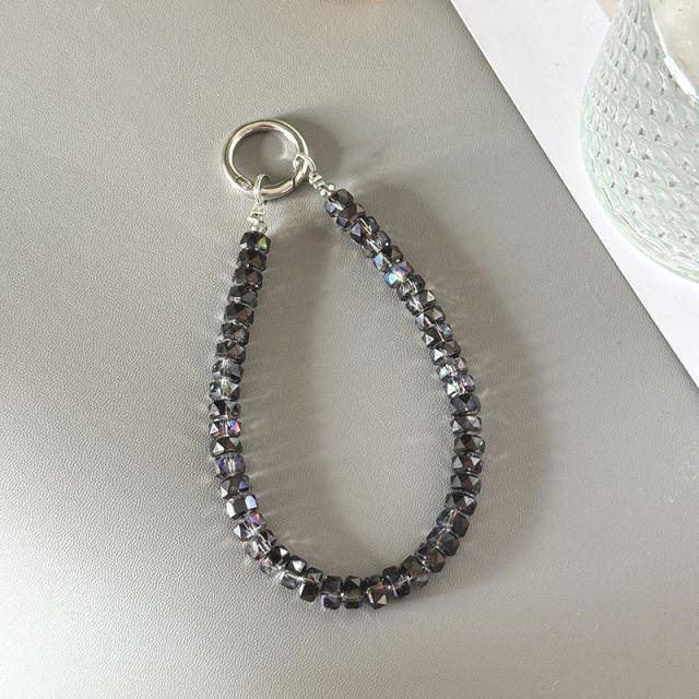 Double-layer Wheel Crystal Mobile Phone Chain Anti-lost Mobile Phone Lanyard