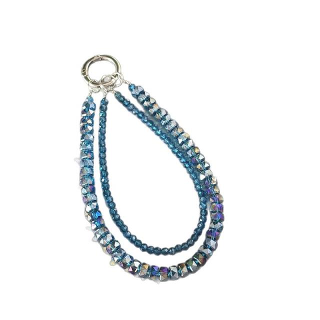 Double-layer Wheel Crystal Mobile Phone Chain Anti-lost Mobile Phone Lanyard