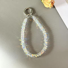 Double-layer Wheel Crystal Mobile Phone Chain Anti-lost Mobile Phone Lanyard