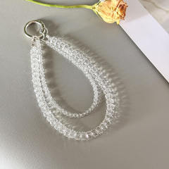 Double-layer Wheel Crystal Mobile Phone Chain Anti-lost Mobile Phone Lanyard