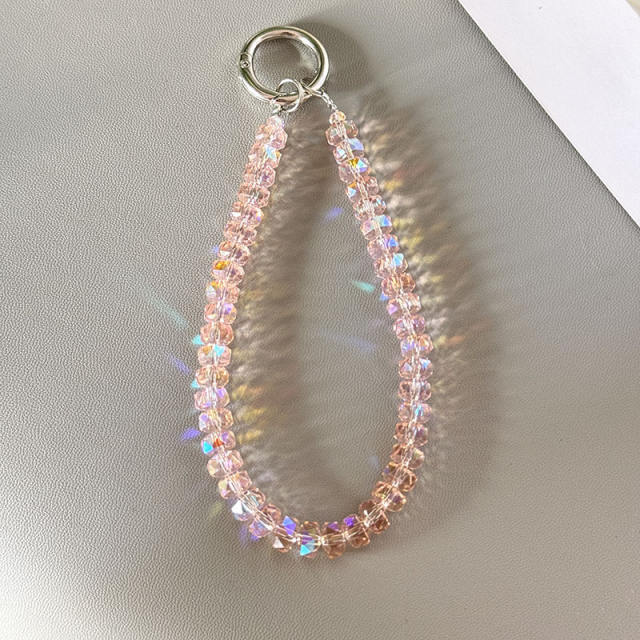 Double-layer Wheel Crystal Mobile Phone Chain Anti-lost Mobile Phone Lanyard