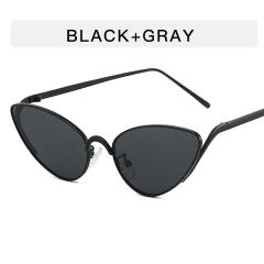Small Frame Cat Eye Metal Sexy Sunglasses