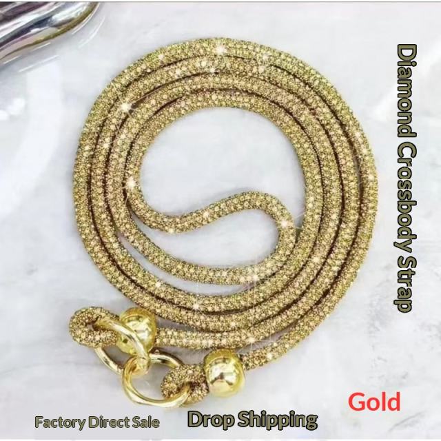 Rhinestone Phone Lanyard Long Full-Rhinestone Crossbody Phone Chain