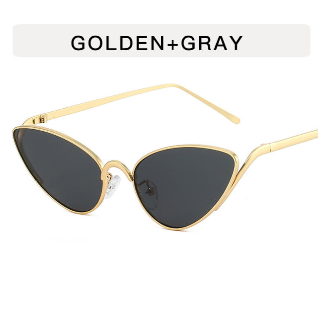Small Frame Cat Eye Metal Sexy Sunglasses