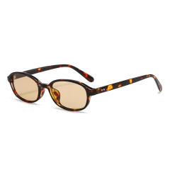 Oval Small Frame Rice Stud Sunglasses